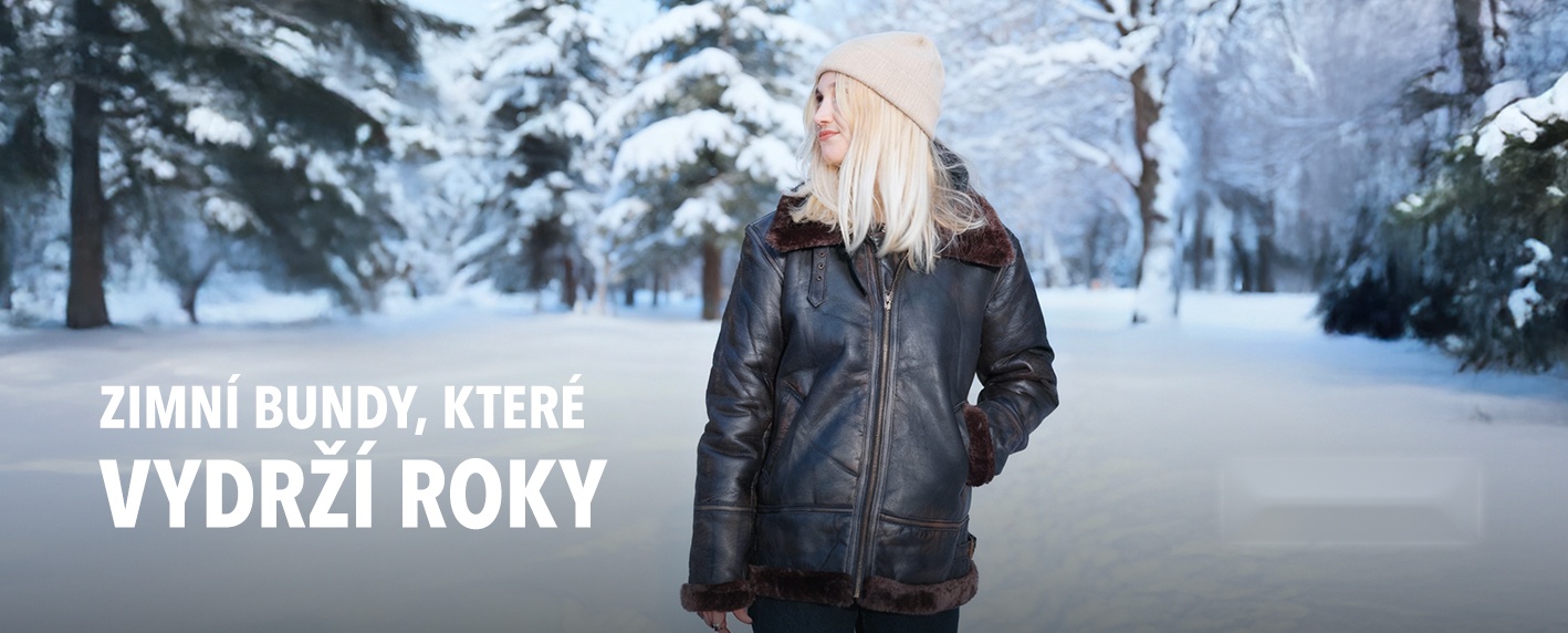 Kožené zimní bundy
