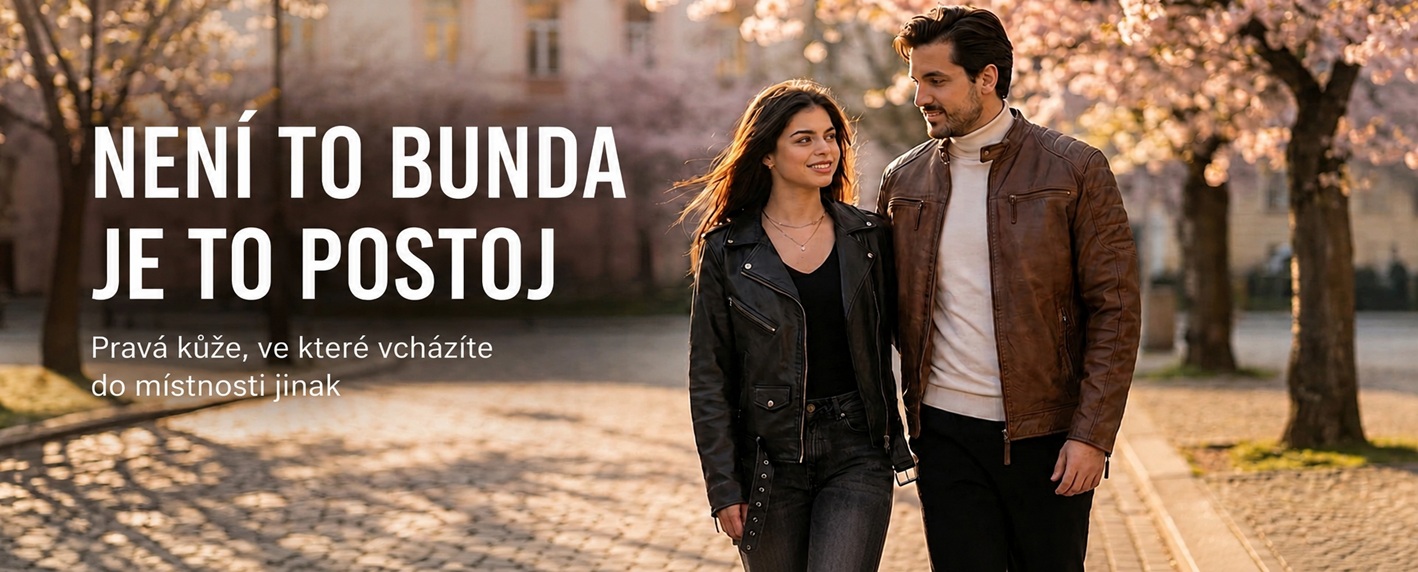 Prvotřídní kvalita kůže, která vydrží – pro stylovou bundu bez k