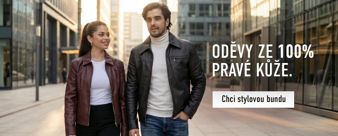 Oděvy ze 100% pravé kůže – chci stylovou bundu