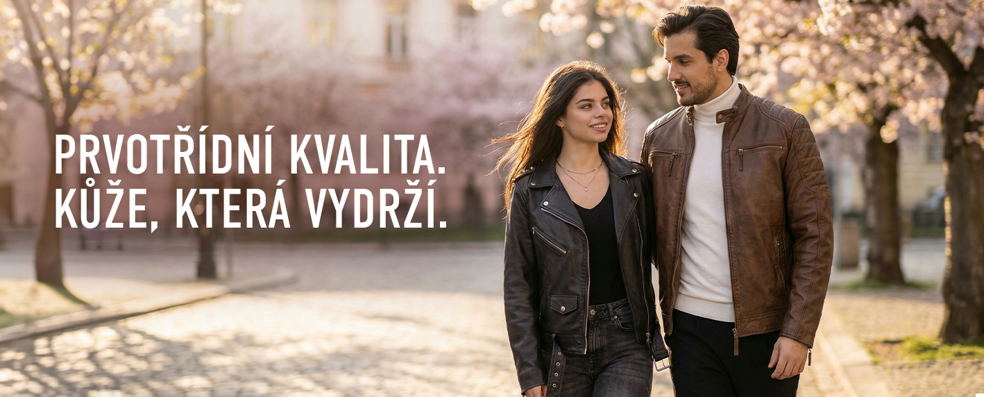 Prvotřídní kvalita kůže, která vydrží – pro stylovou bundu bez k