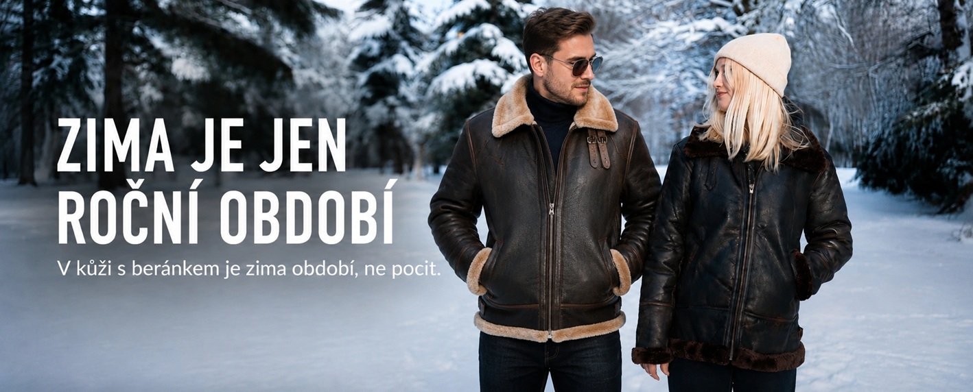 Kožené zimní bundy