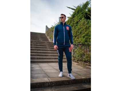 Pánská Mikina ČSSR Retro Modrá