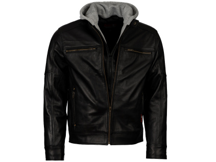 Pánská Kožená Bunda Tristan Quinc Brixton Černá