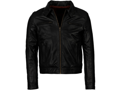 Pánská Kožená Bunda Grant Winston Brixton Černá