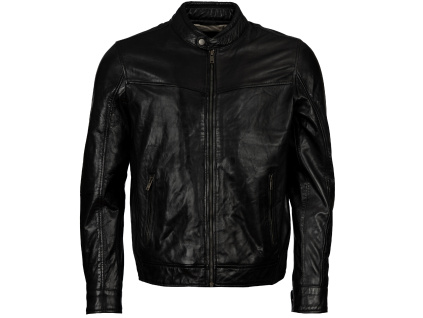 Pánská Kožená Bunda Florence Augustus Brixton Černá