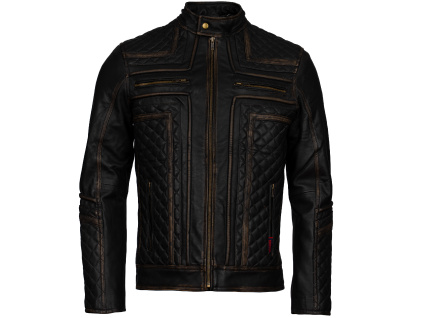 Pánská Kožená Bunda Zelux Cortè Brixton Hnědá