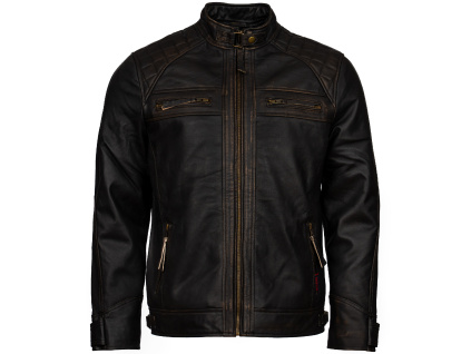 Pánská Kožená Bunda Delux Cortè Brixton Hnědá