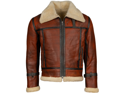 Pánská Kožená Zimní Bunda Bomber Dorian Pravý Kožíšek Brixton