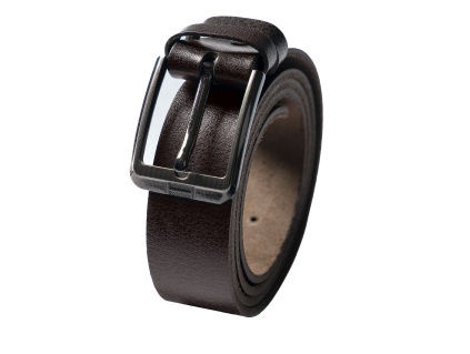 Pánský Kožený Pásek Tmavě Hnědý