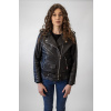Dámská Kožená Bunda Křivák Sofie Tiffany Brixton Černá