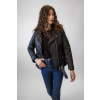 Dámská Kožená Bunda Křivák Sofie Tiffany Brixton Černá