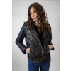 Dámská Kožená Bunda Křivák Sofie Tiffany Brixton Černá
