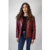 Dámská Kožená Bunda Morgana Lear Brixton Červená