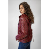 Dámská Kožená Bunda Morgana Lear Brixton Červená