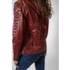 Dámská Kožená Bunda Morgana Lear Brixton Červená