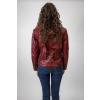 Dámská Kožená Bunda Morgana Lear Brixton Červená