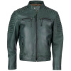Pánská Kožená Bunda Greenex Brixton Zelená