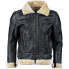 Pánská Kožená Bunda BomberFur Pilot Unique Prestigio Brixton