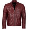 Pánská Kožená Bunda Red Classic Førge Brixton Červená
