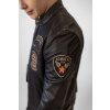 Pánská Kožená Bunda Imperion Flight Pilot Brixton Černá Rub Off