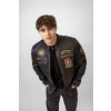 Pánská Kožená Bunda Imperion Flight Pilot Brixton Černá Rub Off
