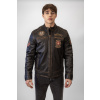 Pánská Kožená Bunda Imperion Flight Pilot Brixton Černá Rub Off
