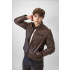 Pánská Kožená Bunda Hot Brown Divior Brixton Hnědá