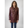 Dámský Kožený Kabát Dolcie Brixton Višňová