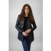 Dámský Kožený Kabát Diore Brixton Černý