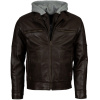 Pánská Kožená Bunda Tristan Quinc Brixton Hnědá