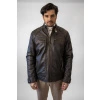Pánská Kožená Bunda Delux Cortè Brixton Hnědá