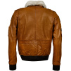 Pánská Kožená Bunda Pilot BXT Pravý Kožíšek Brixton Hnědá