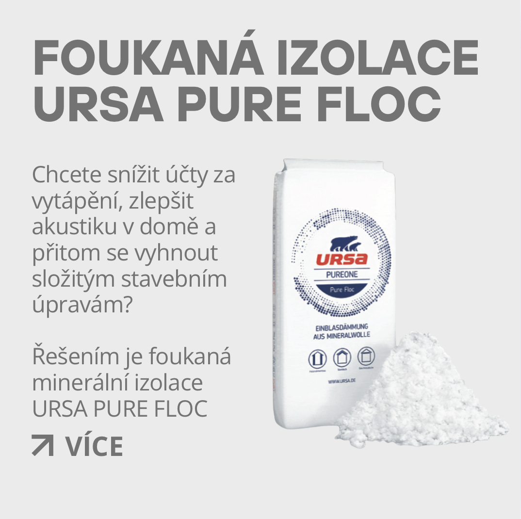 Foukaná izolace URSA PURE FLOC: Chytrá cesta k teplu, klidu a úsporám