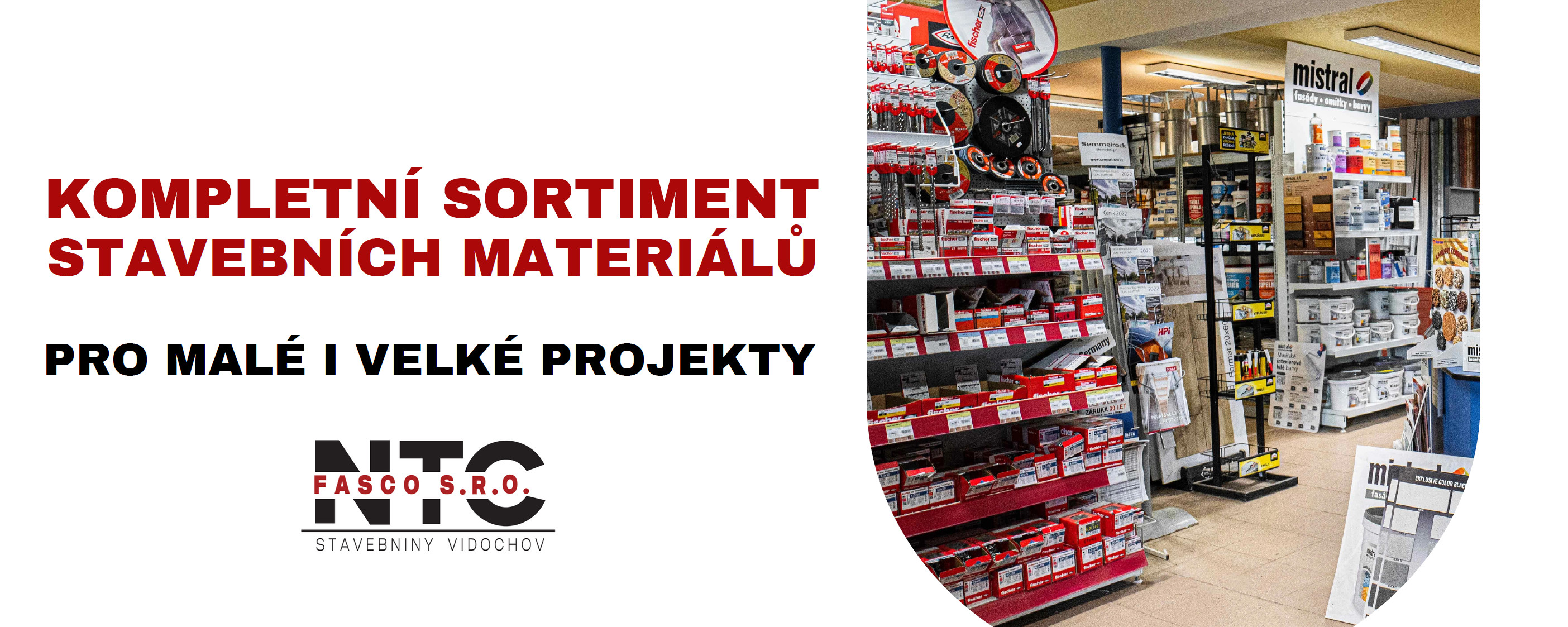 Kompletní sortiment stavebnin