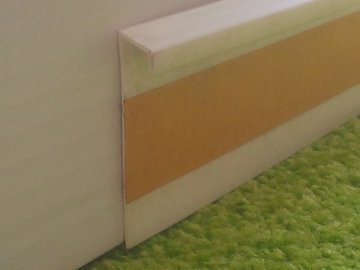 Kobercová lišta PVC - bílá