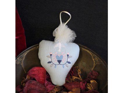 srdce modré holubice