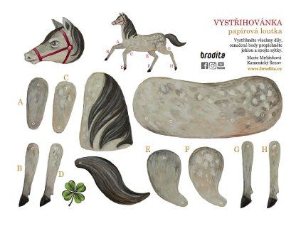 vystřihovánka koník