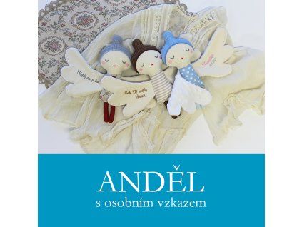 anděl web modrý