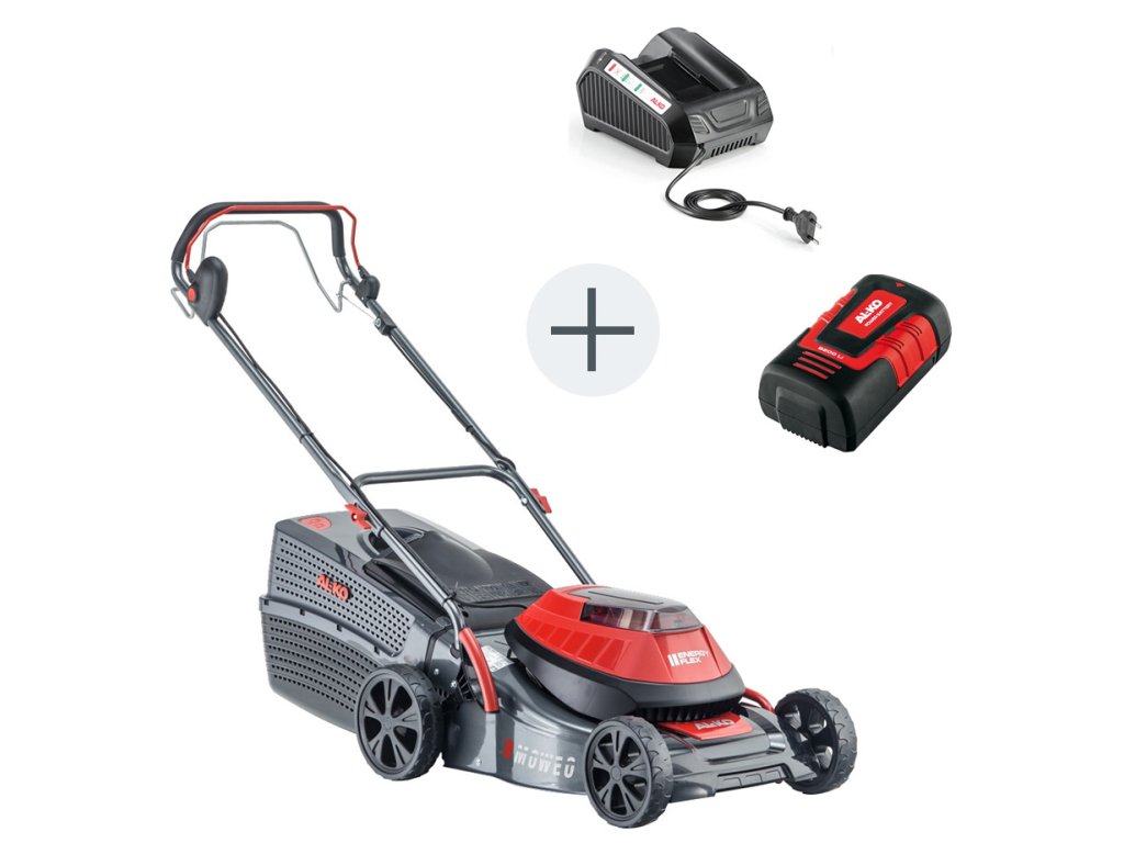 AL KO Moweo 42.1 Li SP 3in1 akumulátorová sekačka s pojezdem (včetně nabíječky a akumulátoru 5,0 Ah)