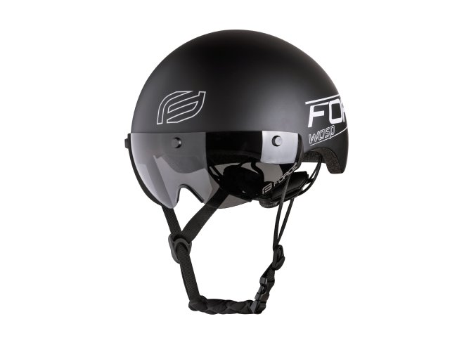 přilba FORCE WASP časovkářská, černá UNI