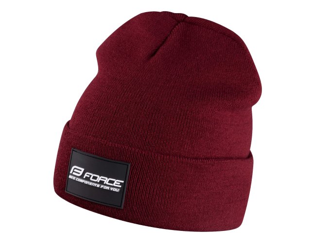 čepice zimní FORCE BRAND, bordó