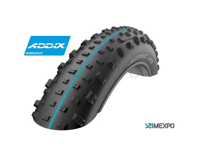 Schwalbe plášť Jumbo Jim 26x4.8 Addix Speedgrip SnakeSkin Tubeless-easy černá skládací