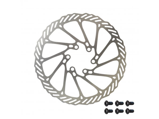 kotouč brzdový FORCE-2 160 mm, 6 děr, stříbrný