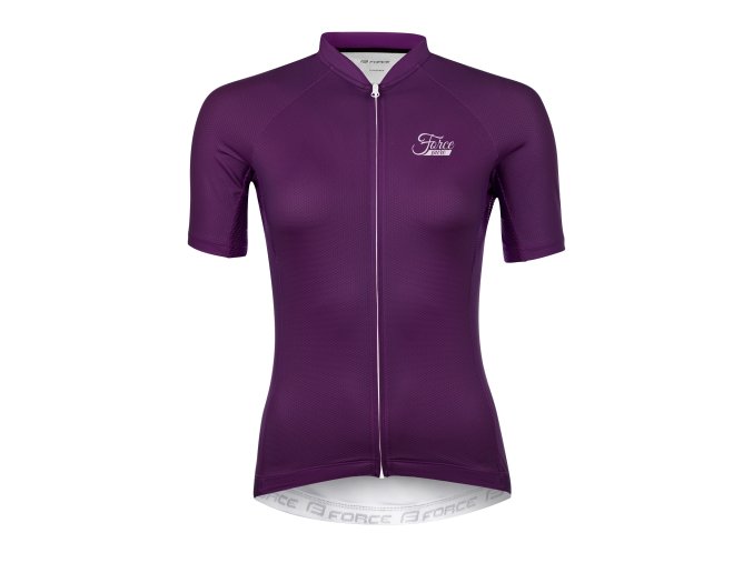 dres FORCE PURE LADY kr. rukáv, fialový XL