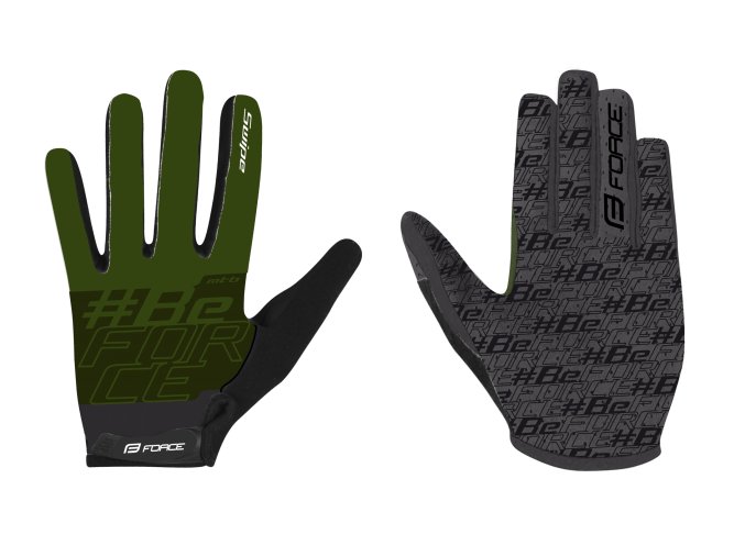 rukavice FORCE MTB SWIPE letní, army