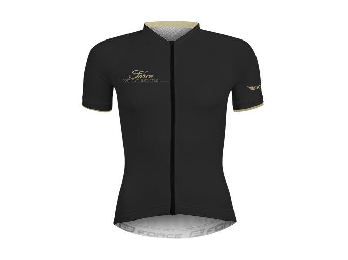 dres F GOLD LADY kr. rukáv, černo-zlatý