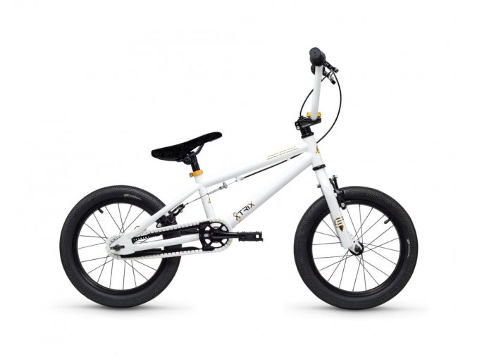 [4052] XtriX mini 16 Dětské BMX kolo bílé zlaté (od 107 cm)