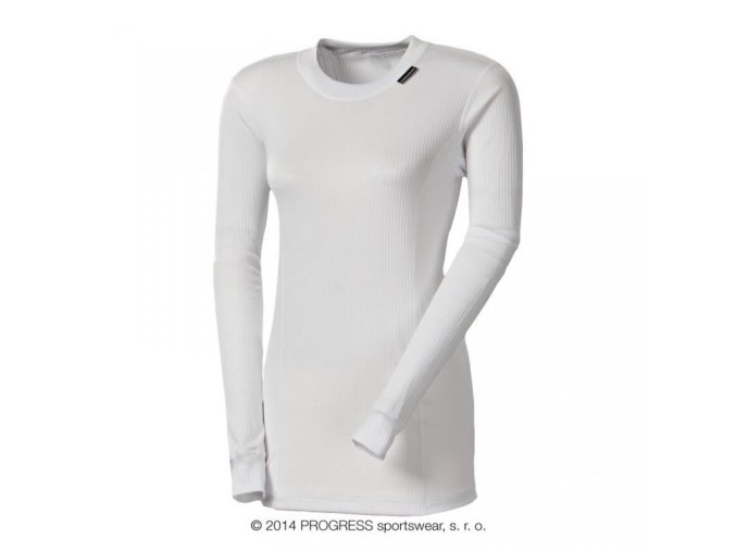 triko dlouhé dámské Progress NDRZ bílé (Velikost L)