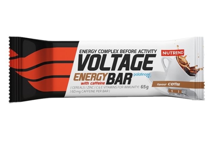 tyčinka Nutrend Voltage with caffeine káva 65g