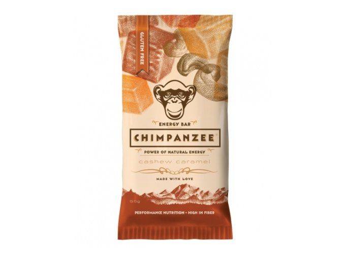 tyčinka Chimpanzee Energy Bar 55g kešu+karamel bez lepku
